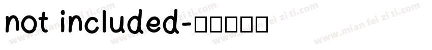 not included字体转换